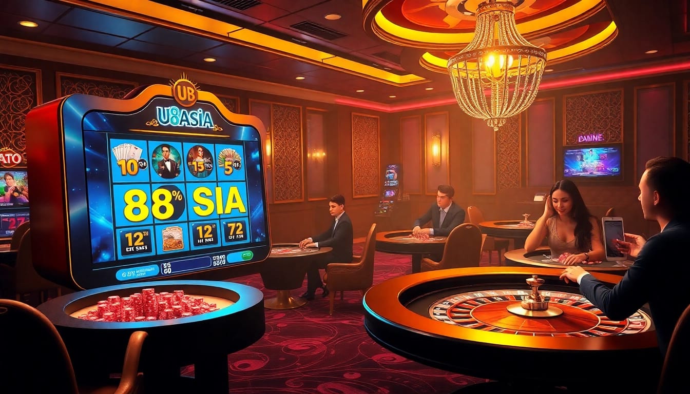 สัมผัสประสบการณ์การเล่นที่น่าตื่นเต้นบน https://u8asia.biz/ ด้วยคาสิโนออนไลน์ที่มีสีสันสดใส พร้อมเครื่องสล็อตและโต๊ะโป๊กเกอร์