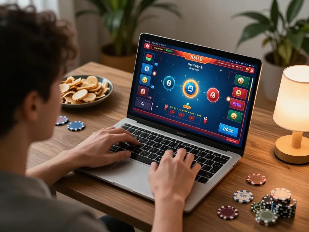 Winning strategies for af88 win while enjoying home gaming session with poker on laptop.