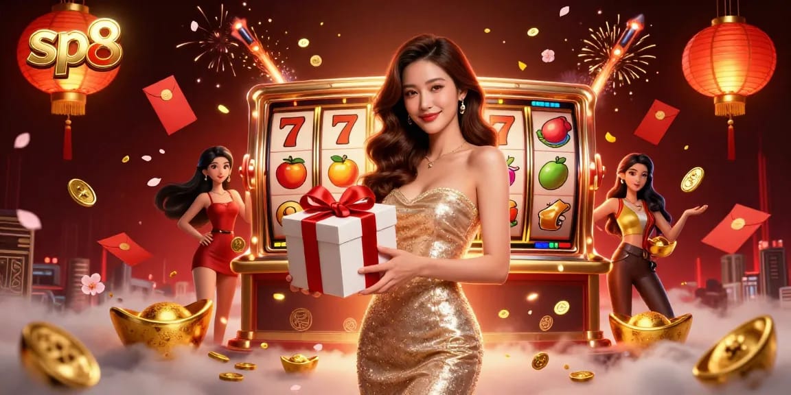 Spin the reels of sp8-themed slot games featuring vibrant symbols and festive elements.