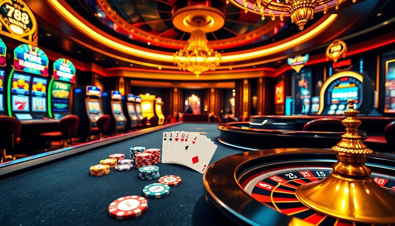 Experience the thrill of winning at 789 win's vibrant casino game tables.