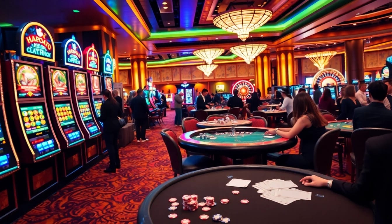 Engaging players at luxury casino slot machines with qqmacan excitement shining through.