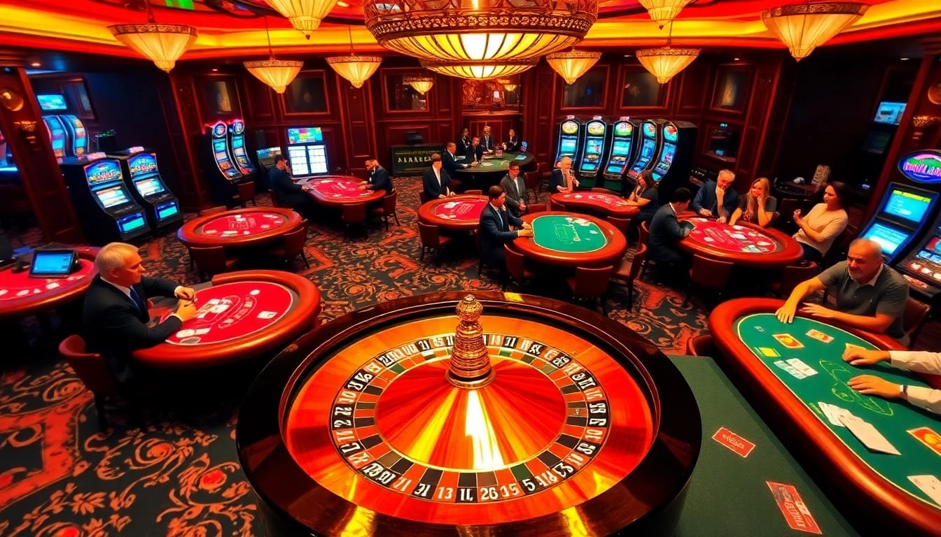 Experience thrilling gameplay at RR88 with vibrant casino elements and engaging players.