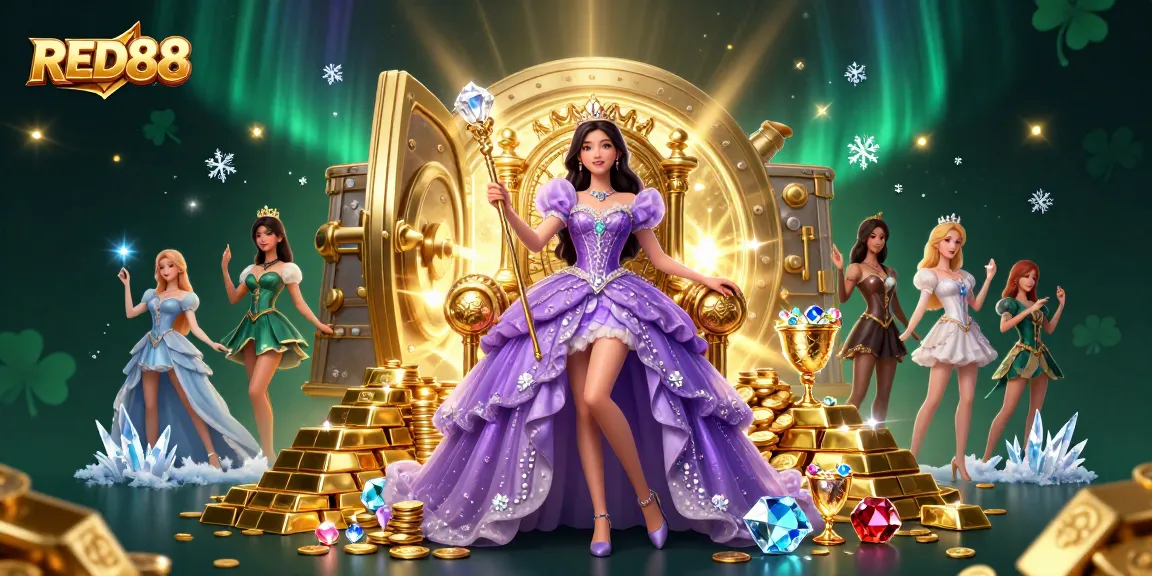 Experience the thrill of RED88 casino with enchanting visuals and royal theme.