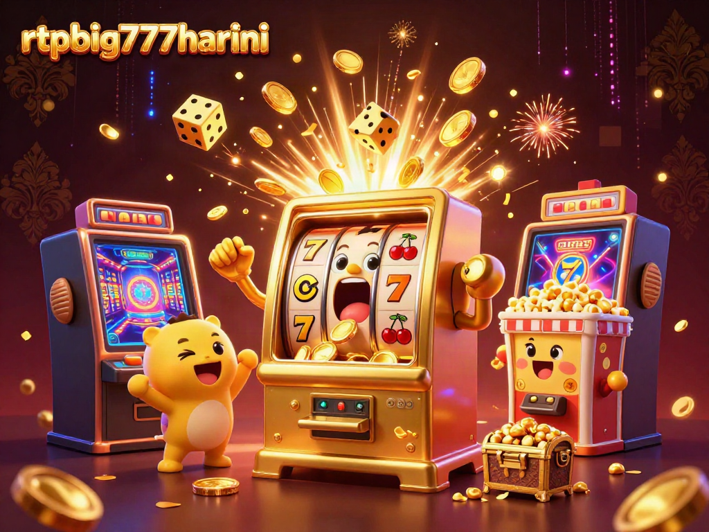 Experience the excitement of rtpbig777hariini with a winning slot machine celebrating a jackpot.