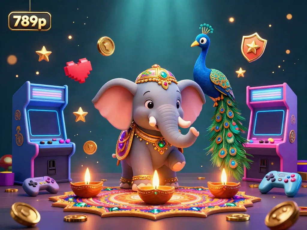 Engage in thrilling gaming adventures at 789p with vibrant characters in a magical casino setting.