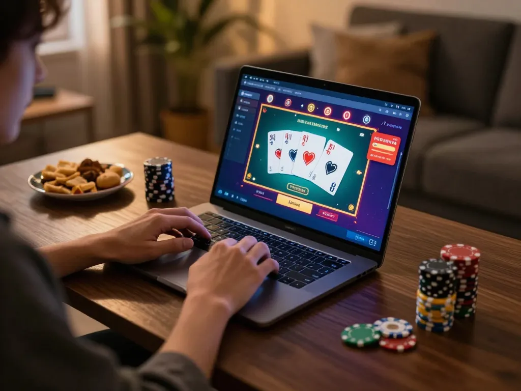 Play exciting games on win55 with a user-friendly interface at home, highlighting responsible gambling.