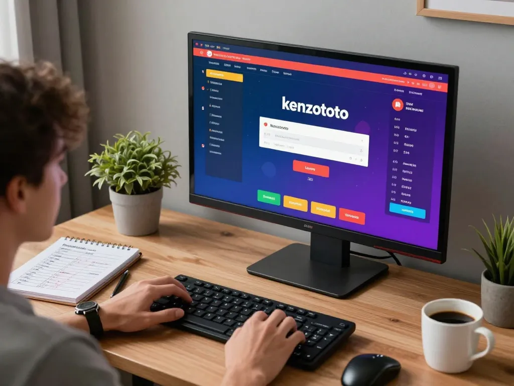 Terlibat dengan layar login kenzototo untuk taruhan togel online di komputer dengan strategi taruhan.