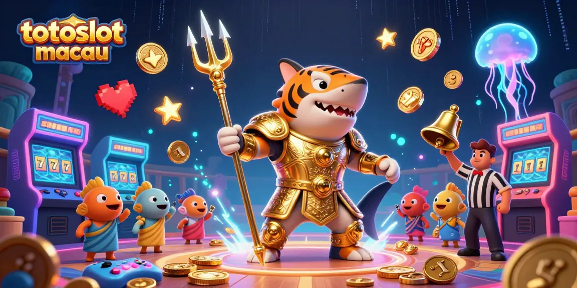 Spin for wins at totoslotmacau with a dynamic underwater jackpot scene featuring vibrant decorations.