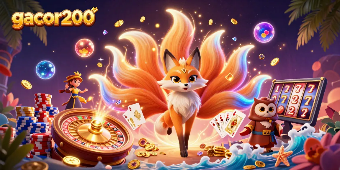 Spin and win at gacor200 with vibrant casino elements and dynamic gaming scenes.