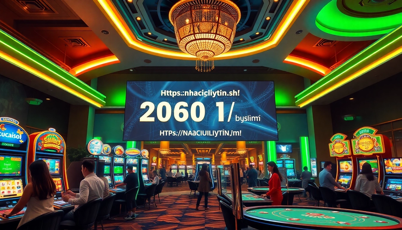 Vibrant online gaming scene featuring promotions from https://nhacaiuytin.sh/ with diverse players engaged.