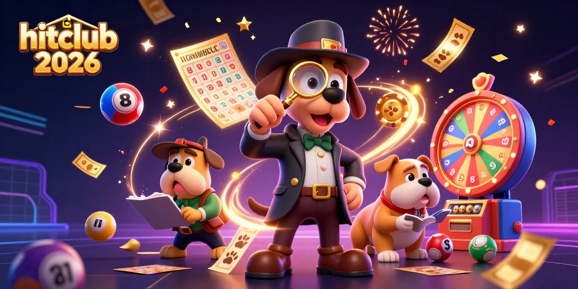 Engage with exciting gambling visuals in hitclub 2026 featuring colorful lottery elements and treasure clues.
