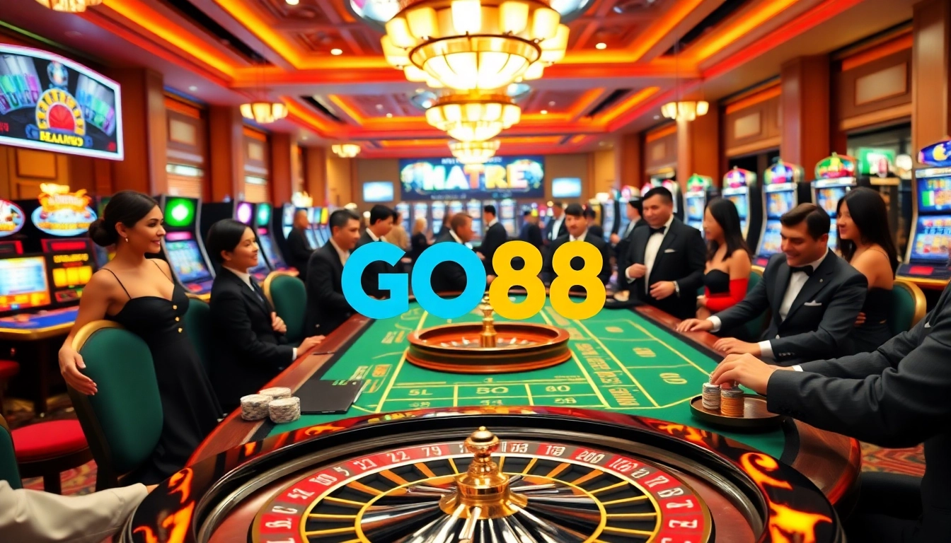 GO88 provides an exhilarating casino experience with professional dealers and vibrant gaming options.