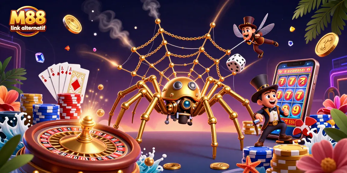 Catch dice in the web with M88 link alternatif while enjoying a vibrant casino scene.