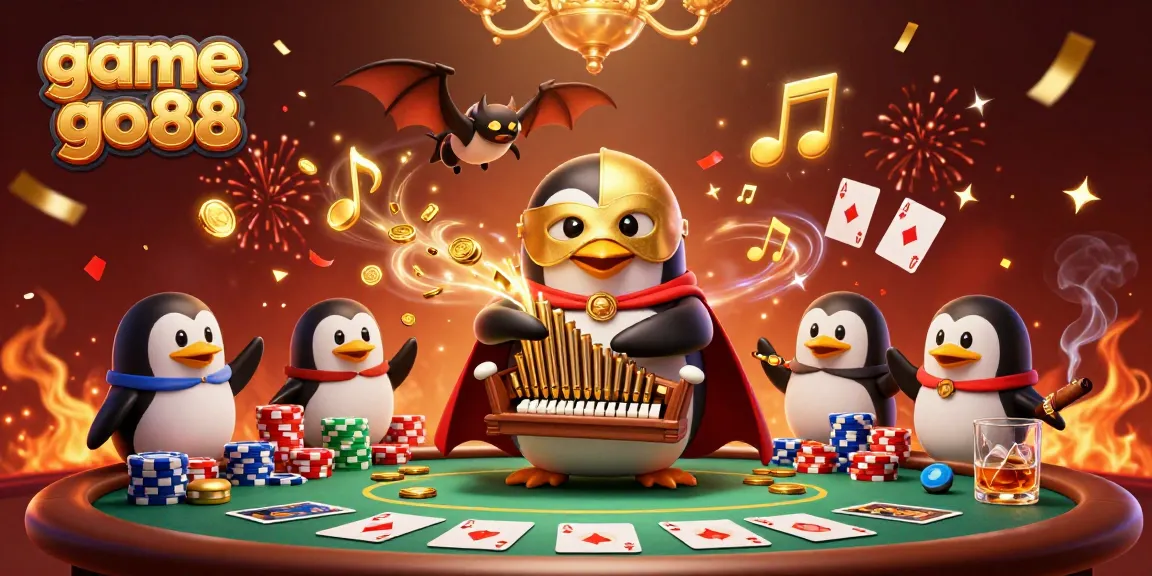 Win big with game go88 at this vibrant 3D casino scene featuring exciting characters and rich gameplay elements.