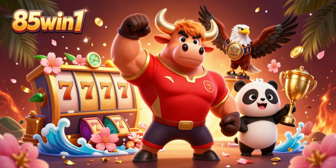 Experience thrilling wins at 85win1 with festive gaming elements and vibrant characters!