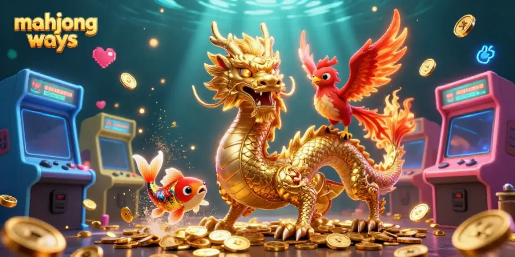 Mesin slot dengan simbol mahjong ways dan jackpot berkilauan menarik perhatian pemain di kasino.