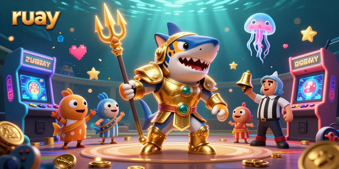 เข้าสู่โลกที่น่าตื่นเต้นของ ruay โดยมีฉลามกลาดิเอเตอร์สีทองท่ามกลางเกมที่มีชีวิตชีวา