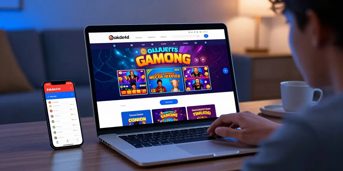 Engaged player using pakde4d for online togel in a cozy environment.