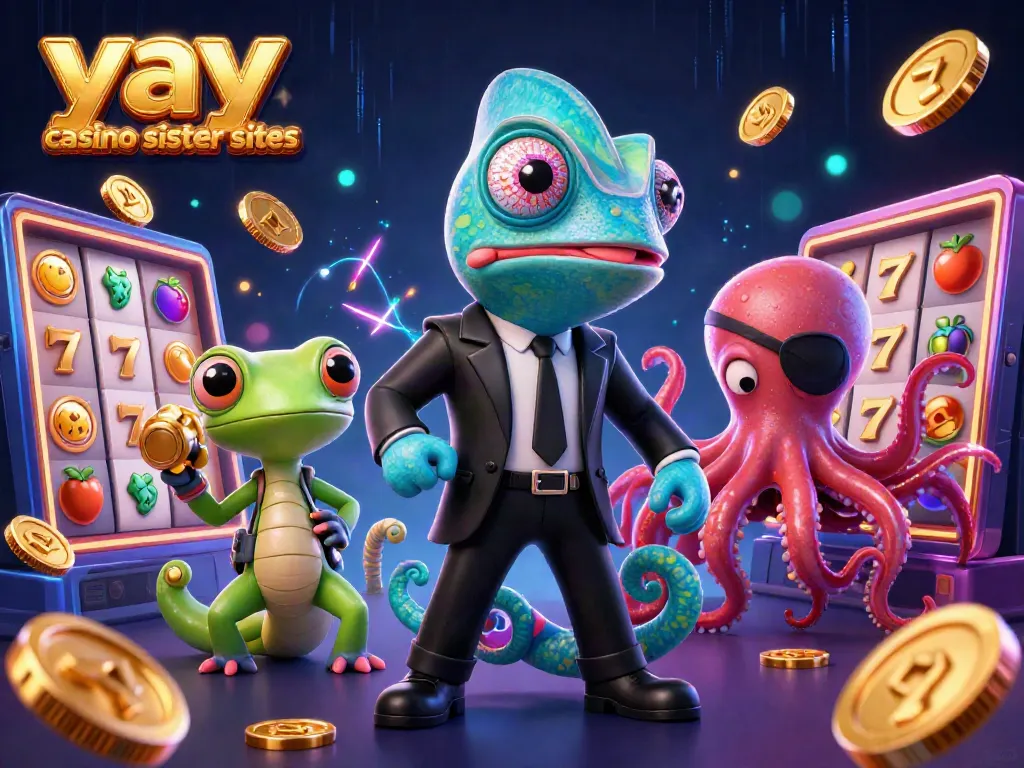 Engage with thrilling gameplay at yay casino sister sites featuring vibrant 3D characters and slot machines.