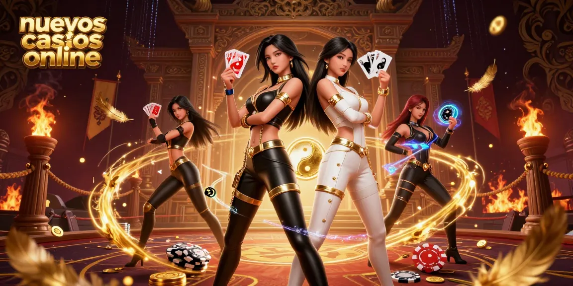 Experience nuevos casinos online with stunning twin Asian women showcasing thrilling card action.