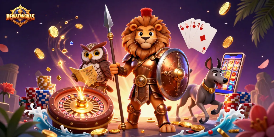 Experience DEWATANGKAS excitement with a colorful casino scene showcasing strategic gaming.