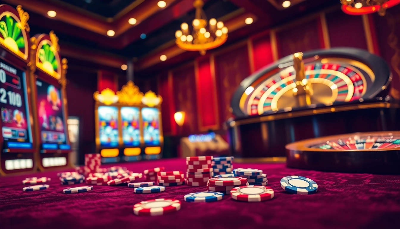 Experience the thrill of slot api raja 88 with luxurious slot machines and vibrant casino atmosphere.