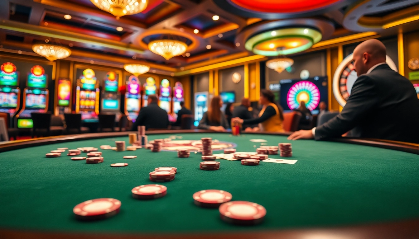 Experience thrilling poker action at SODO66 casino with vibrant chips and intense gameplay.