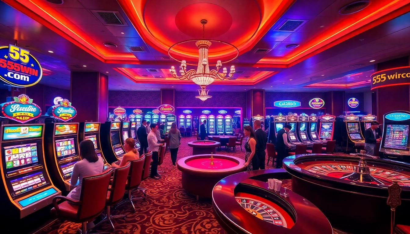 Experience the thrill at 555win com with vibrant slot machines and exciting gaming tables.