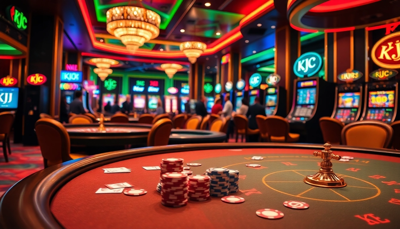 Experience the thrill of KJC casino games with vibrant slots, poker, and roulette.